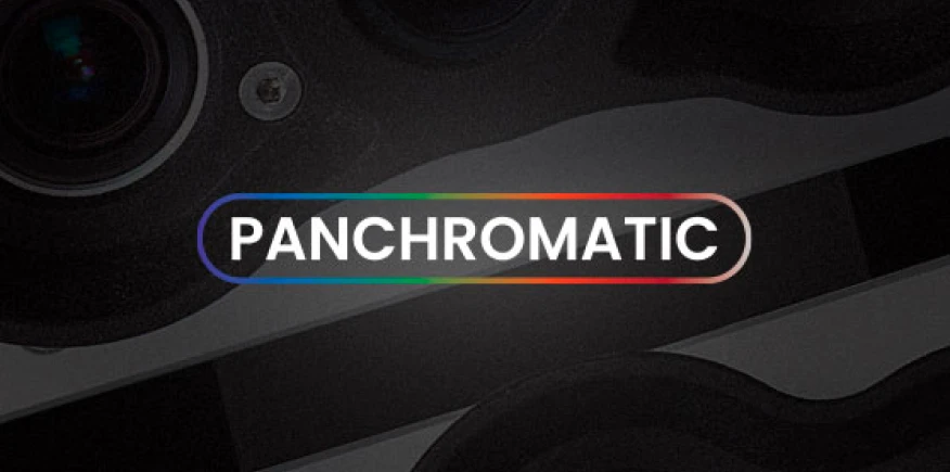 Banda pancromática <br /><strong>para resolução aprimorada</strong><br />